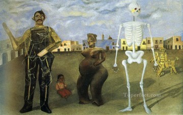 フリーダ・カーロ Painting - メキシコの4人の住民フェミニズム フリーダ・カーロ